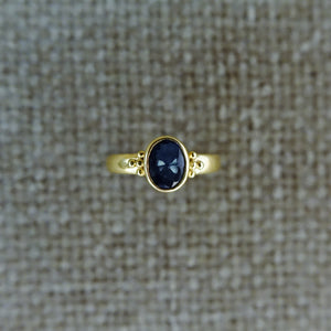 Blue Saphire Goldring