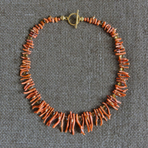 Halskette Vintage Coral